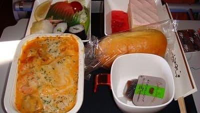 機内食：AEROFLOT 成田→モスクワ