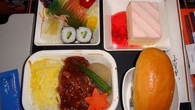 機内食：AEROFLOT 成田→モスクワ