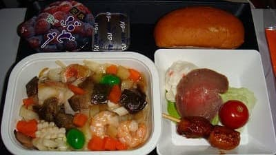 機内食：AEROFLOT 成田→モスクワ