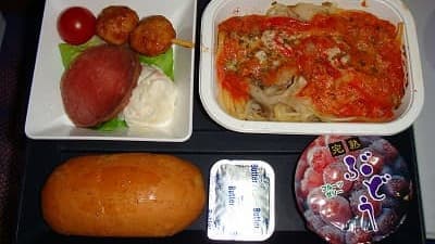 機内食：AEROFLOT 成田→モスクワ