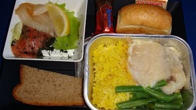 機内食：AEROFLOT イスタンブール→モスクワ