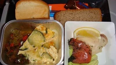 機内食：AEROFLOT モスクワ→成田