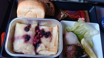 機内食：AEROFLOT モスクワ→成田