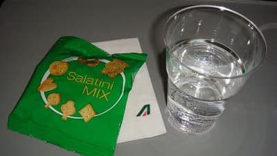 機内食：Alitalia 成田→ミラノ