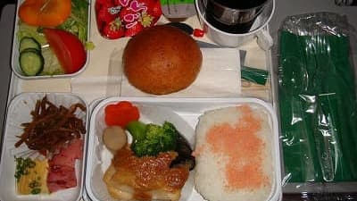 機内食：Alitalia 成田→ミラノ