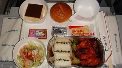 機内食：AERO MEXICO 成田→メキシコシティ