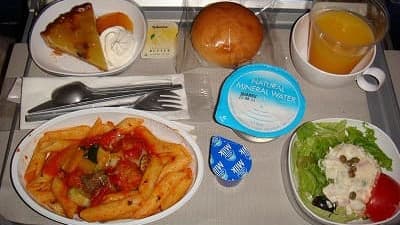 機内食：BRITISH AIRWAYS 成田→ロンドン