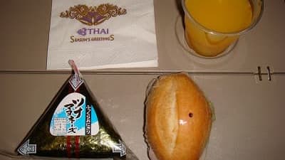 機内食：THAI AIRWAYS 成田→バンコク