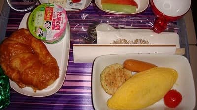 機内食：THAI AIRWAYS 成田→バンコク