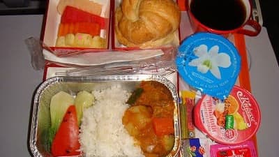 機内食：DRUK AIR バンコク→パロ