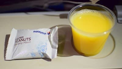 機内食：MALAYSIA AIR ロンドン→クアラルンプール