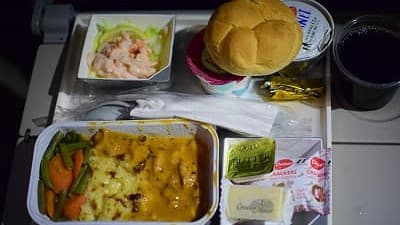 機内食：MALAYSIA AIR ロンドン→クアラルンプール