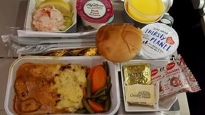 機内食：MALAYSIA AIR ロンドン→クアラルンプール