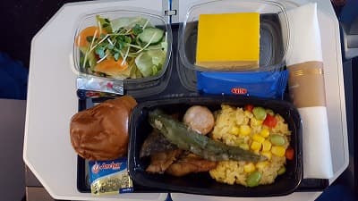 機内食：KLM 関西→アムステルダム