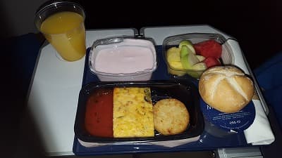 機内食：KLM アムステルダム→関西