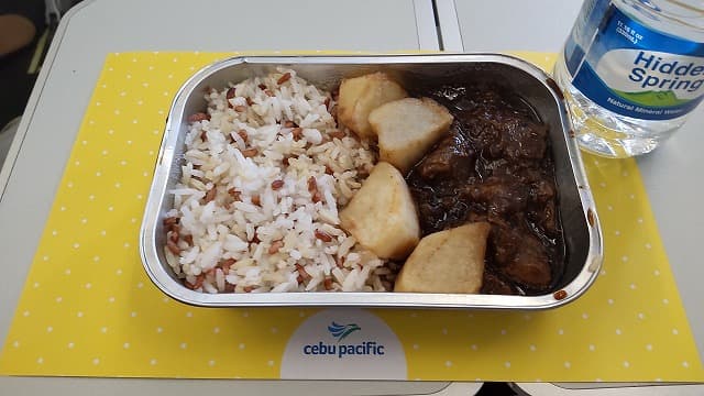 機内食：Cebu Pacific Air マニラ→成田