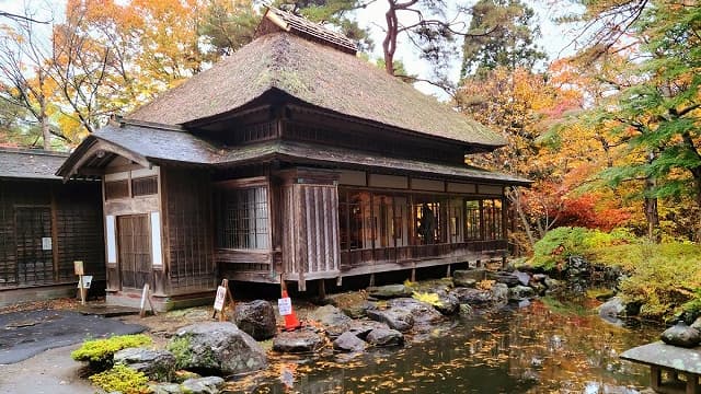 北海道函館市の旧岩船氏庭園(香雪園)