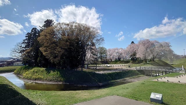 青森県弘前市の津軽氏城跡(堀越城跡)
