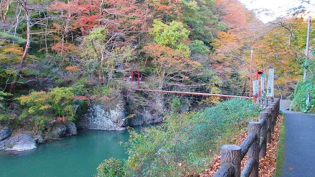 宮城県白石市の碧玉渓