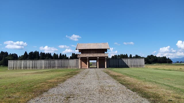 秋田県大仙市の払田柵跡