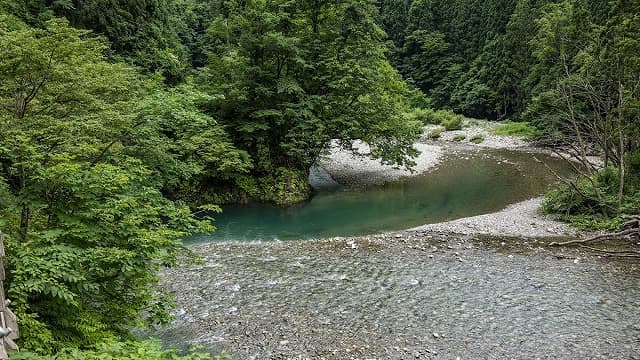秋田県山本郡の太良峡