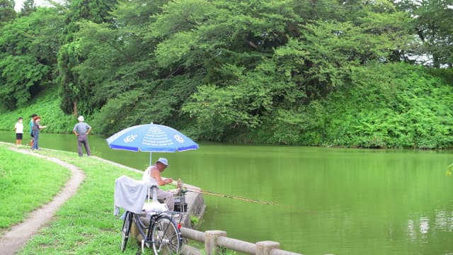 山形市の二ノ丸濠