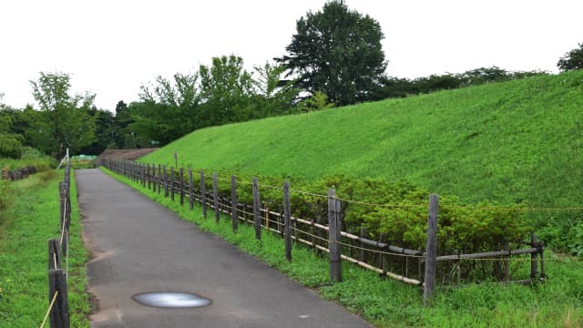 山形市の本丸一文字門枡形土塀