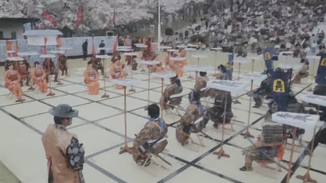 山形県天童市の人間将棋