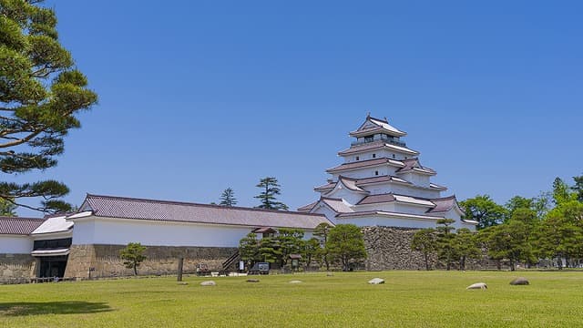 福島県会津若松市の会津若松城（鶴ヶ城）