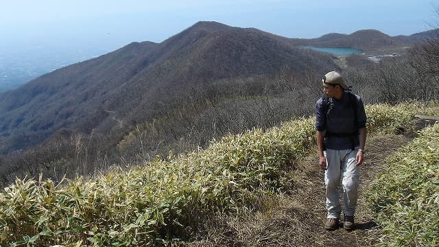 群馬県甘楽郡の赤城山稜線