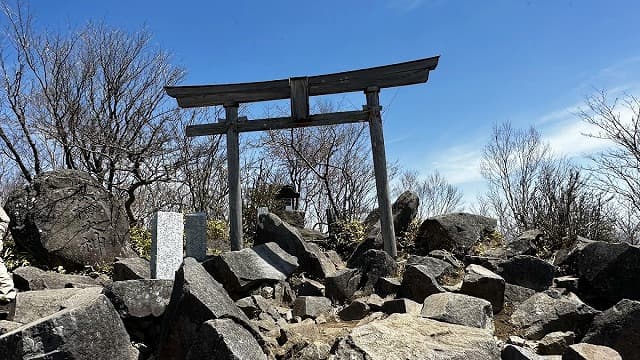 群馬県甘楽郡の赤城山黒檜山