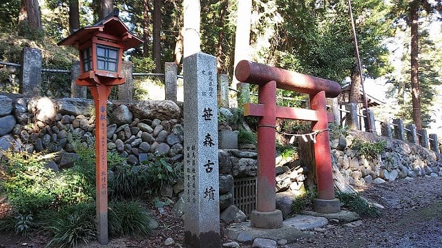 群馬県甘楽郡の笹森古墳