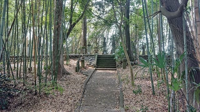 埼玉県比企郡の比企氏館跡