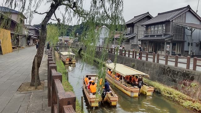 千葉県香取市の佐原の町並み