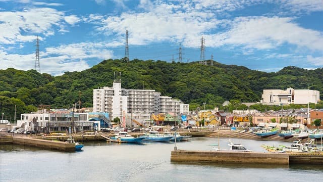 神奈川県横須賀市の久里浜港