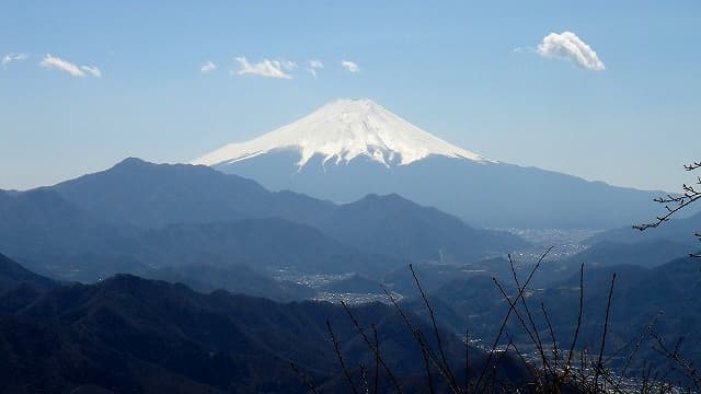 山梨県大月市の百蔵山