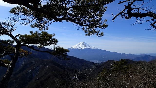 山梨県大月市の清八山