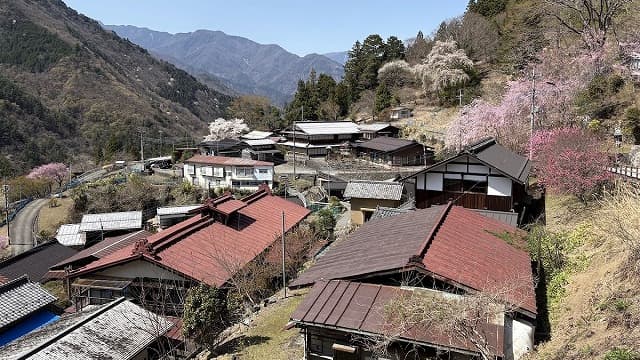 山梨県南巨摩郡の赤沢宿