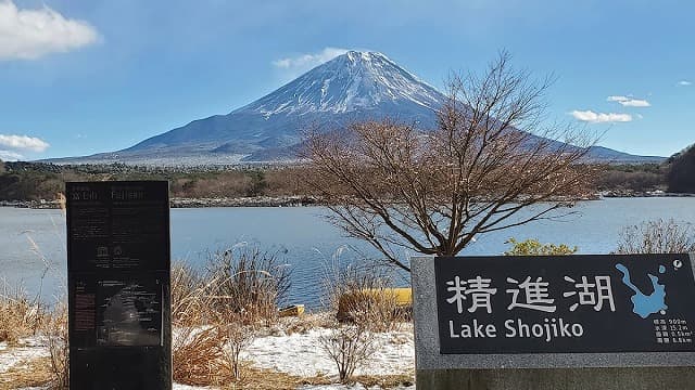 山梨県南都留郡の精進湖