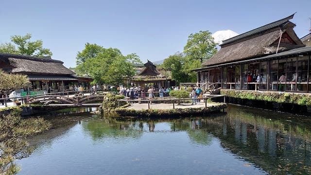 山梨県南都留郡の忍野八海（お釜池）