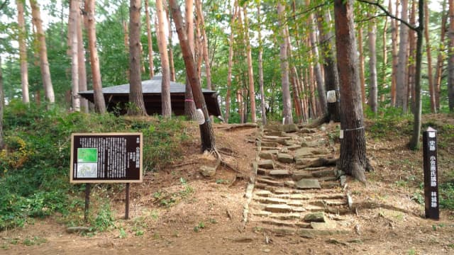 長野県松本市の小笠原氏城跡(林城跡)