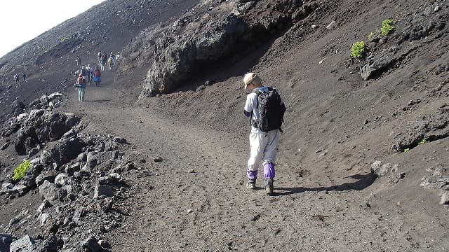 静岡県駿東郡の須走口下山道