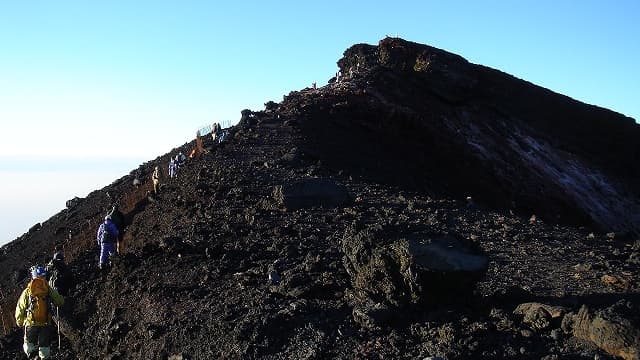 山梨県南都留郡の御鉢巡り