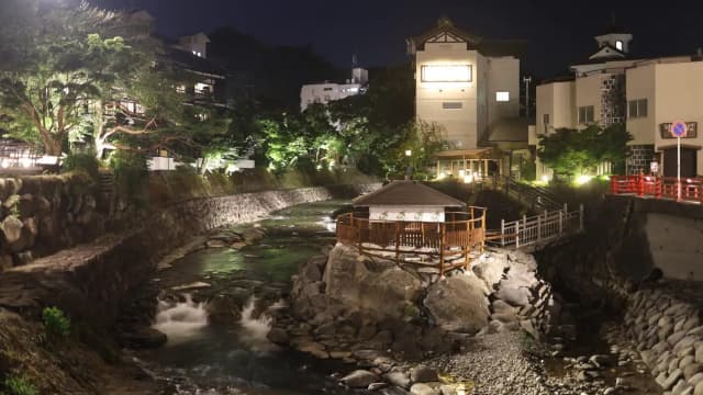 静岡県伊豆市の修善寺温泉郷