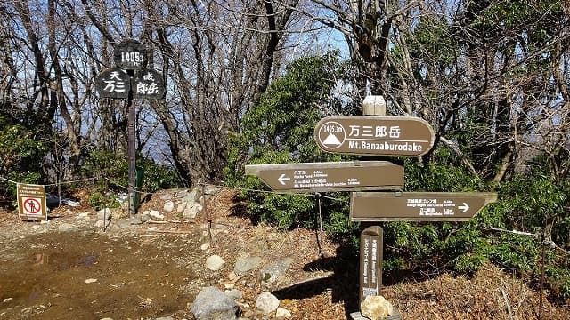 静岡県伊豆市の万三郎岳