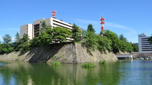 福井県の福井城跡