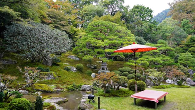 滋賀県大津市の延暦寺坂本里坊庭園(旧竹林院庭園)