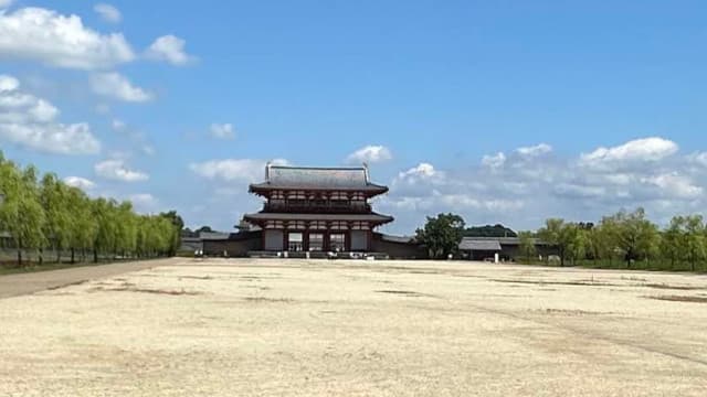 奈良県奈良市の平城京朱雀大路跡