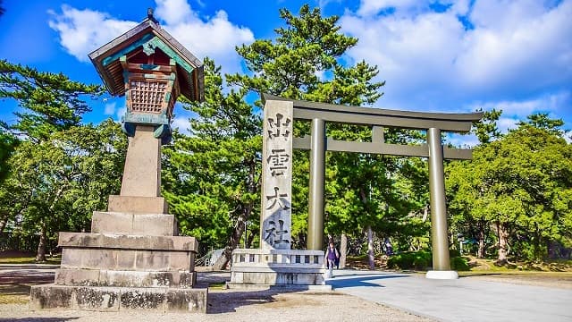 島根県出雲市の高松城跡(玉藻公園)
