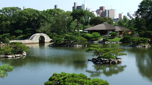 広島県広島市の縮景園